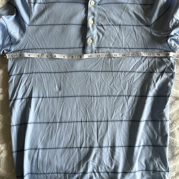 Banana Republic Medium Blue Short Sleeve Polo Shirt - Picture 9 of 10